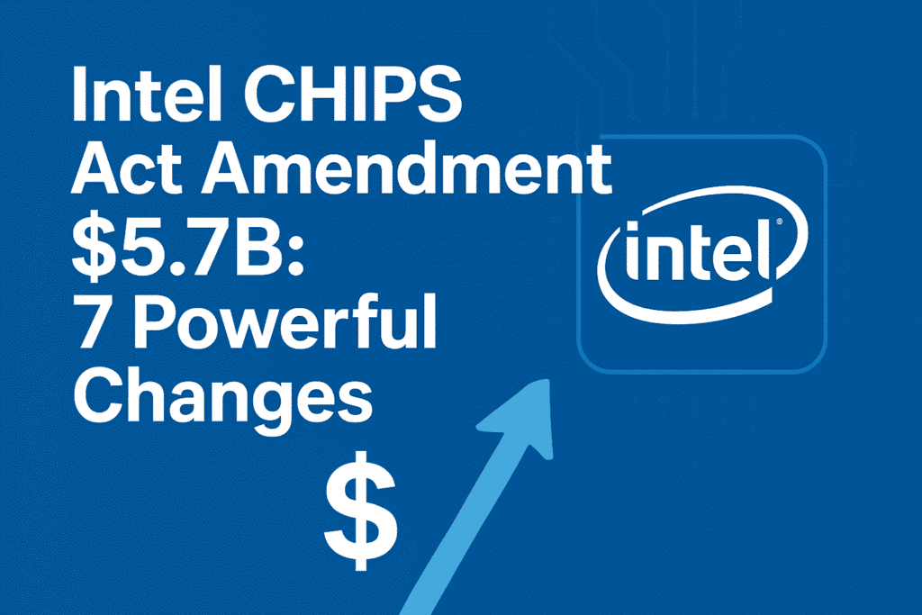 "Intel CHIPS Act amendment $5.7 billion