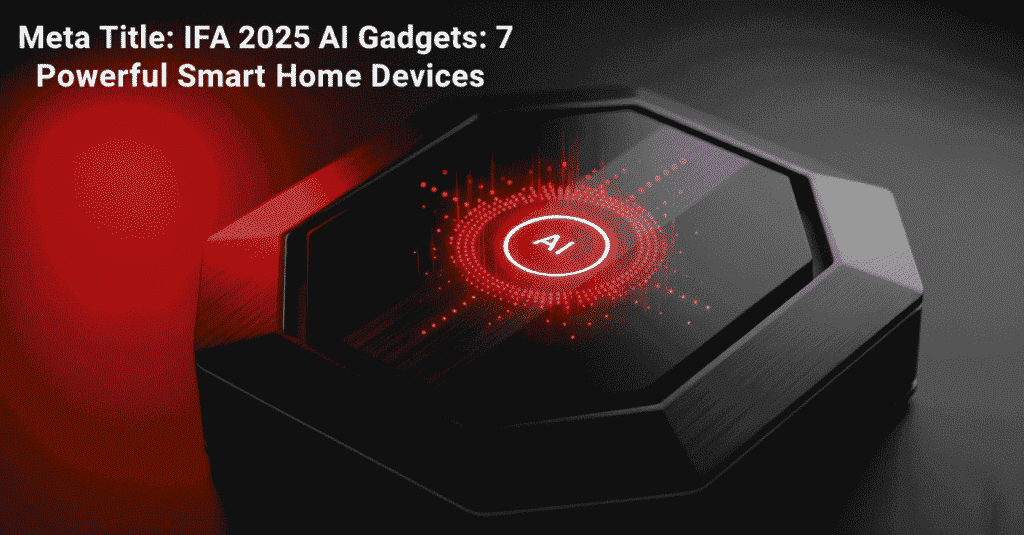 IFA 2025 AI Gadgets: 7 Powerful Smart Home Devices